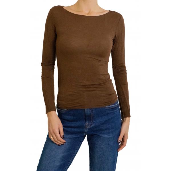 Maglia misto cashmere tinta unita 